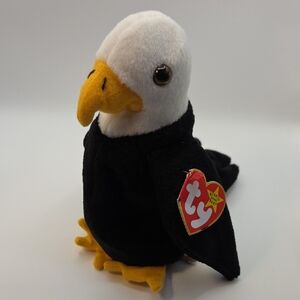 Ty Eagle Plush with Black and White Body